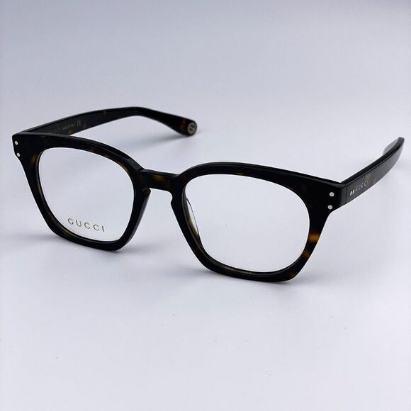 SALE! NEW GUCCI LOGO GG0572O 007 Havana Square Unisex Eyeglasses main image 5
